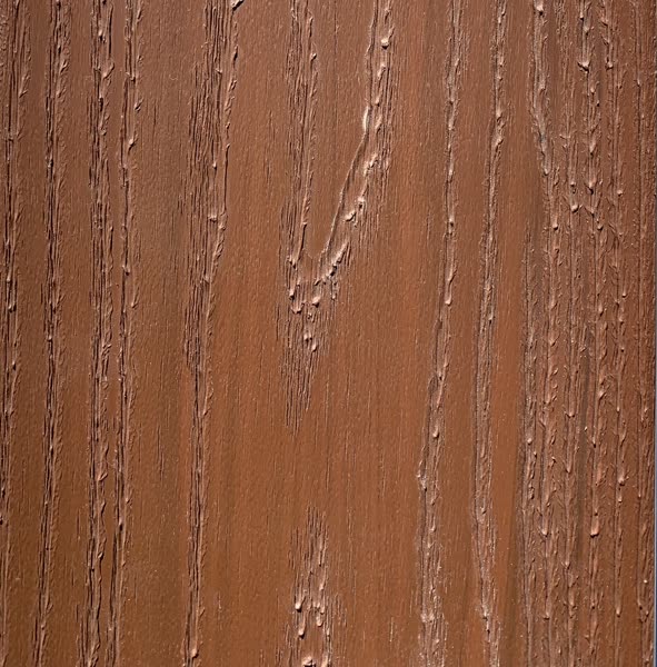 Legacy PVC Decking in Redwood, a warm reddish-brown color