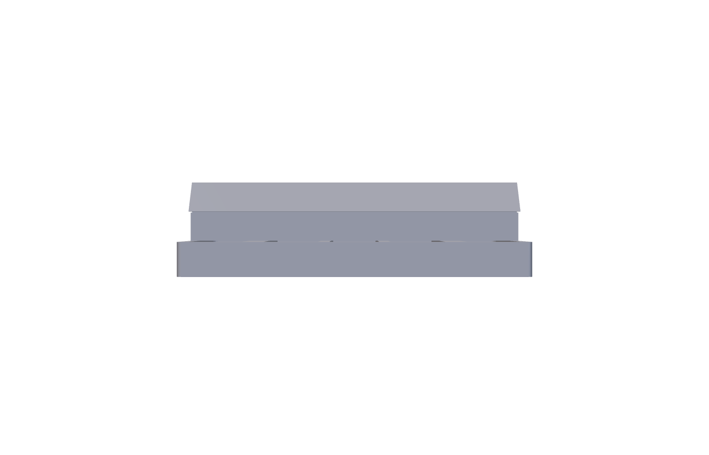 Side profile of the InvisiClip™ half clip used at fascia and edges
