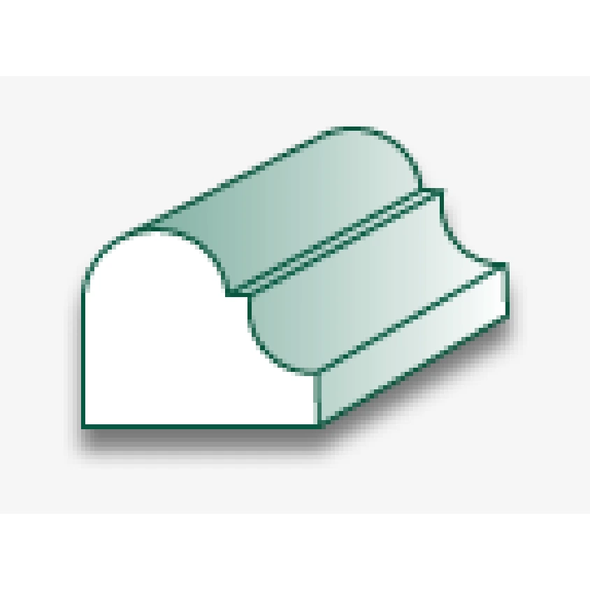 Nose and Cove profile, 8577PVC