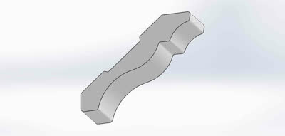 3 5/8 inch Crown profile